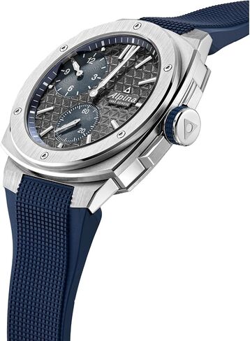 ساعة ألبينا للرجال Alpiner Extreme Regulator أوتوماتيكية سويسرية الصنع بسوار مطاطي، كريستال ياقوتي، 41 ملم، مقاومة للماء حتى عمق 200 متر in Kuwait