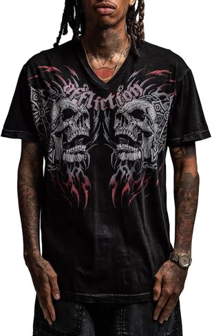 Affliction Men's Short Sleeve T-Shirt, Graphic Print in Saudi Arabia