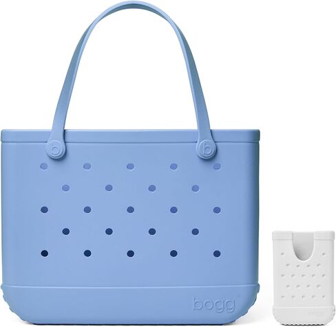 BOGG BAG Original, Large Tote (Carolina on My Mind) + Call Me Bogg (For Shore White) - 19in L x 9in W x 14in H - Beach, Pool, Boat, Sports - All Purpose EVA - Lightweight, Washable, Durable in Saudi Arabia