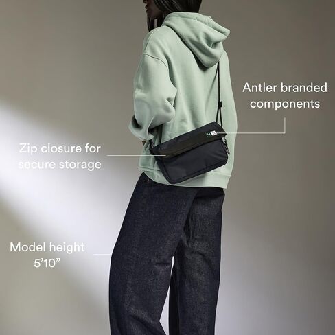 ANTLER - Essential Crossbody Bag - Small, Lightweight, Foldable & Adjustable Day Bag for Men & Women in Saudi Arabia