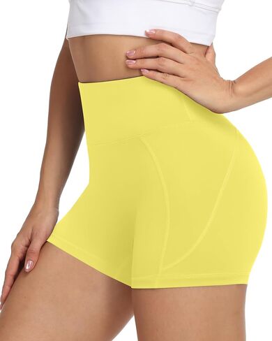 Moozava No Front Seam Womens 3"/5"/8" Workout Biker Shorts High Waisted Tummy Control Spandex Shorts for Yoga Running Gym in Saudi Arabia