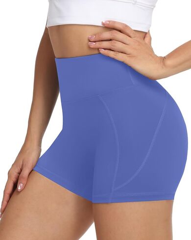 Moozava No Front Seam Womens 3"/5"/8" Workout Biker Shorts High Waisted Tummy Control Spandex Shorts for Yoga Running Gym in Saudi Arabia