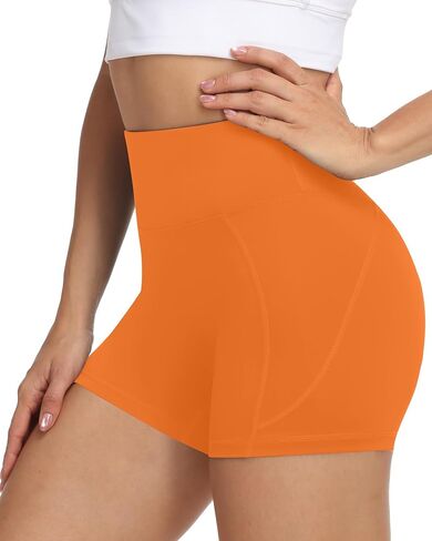 Moozava No Front Seam Womens 3"/5"/8" Workout Biker Shorts High Waisted Tummy Control Spandex Shorts for Yoga Running Gym in Saudi Arabia
