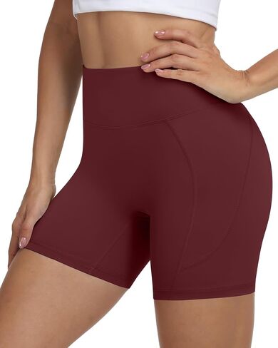 Moozava No Front Seam Womens 3"/5"/8" Workout Biker Shorts High Waisted Tummy Control Spandex Shorts for Yoga Running Gym in Saudi Arabia