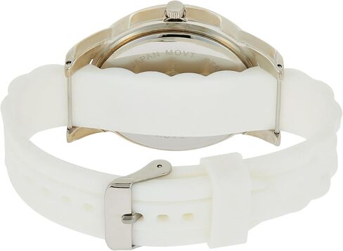 XOXO Women’s Silver-Tone Analog Watch with Crystal-Accent Bezel – 7 Interchangeable Silicone Bands – Stylish Quartz Timepiece with Adjustable Fit – Gift-Ready Box in Saudi Arabia