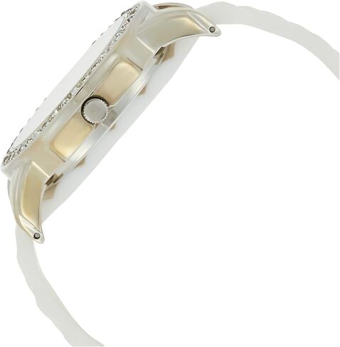 XOXO Women’s Silver-Tone Analog Watch with Crystal-Accent Bezel – 7 Interchangeable Silicone Bands – Stylish Quartz Timepiece with Adjustable Fit – Gift-Ready Box in Saudi Arabia