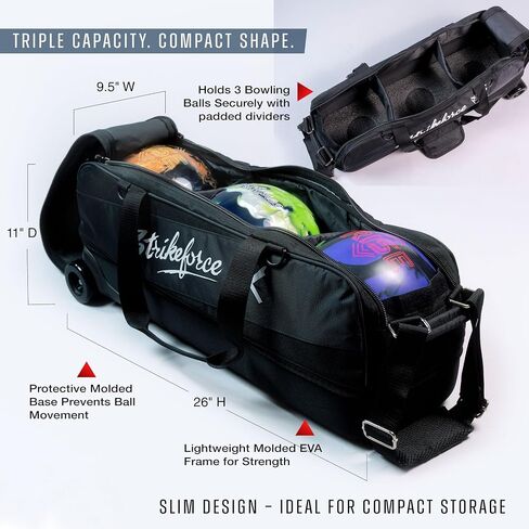KR Strikeforce Fast Slim Triple Tote - Purple in Kuwait