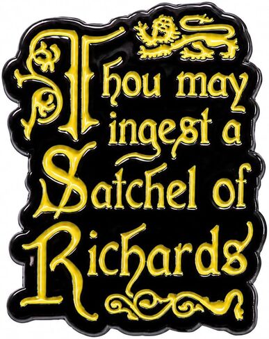 Funny Sarcastic Medieval Quote Pin - Enamel Gothic Pins Brooch for Backpacks, Jackets, Hats. Humor Hilarious Brooches Gifts for Witty Friends, Girls, Boys in Saudi Arabia
