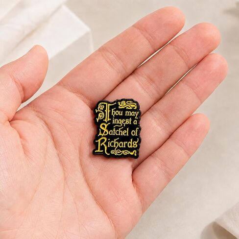 Funny Sarcastic Medieval Quote Pin - Enamel Gothic Pins Brooch for Backpacks, Jackets, Hats. Humor Hilarious Brooches Gifts for Witty Friends, Girls, Boys in Saudi Arabia