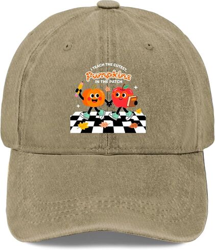 I Teach The Cutest Pumpkins, in The Patchs Hats for Men Stylish Washed in Kuwait