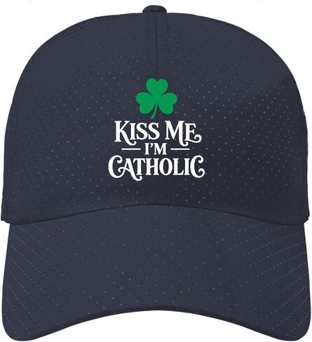 Kisses Me I'm Catholics Golf Hat Cool Cap for Son Navy in Kuwait