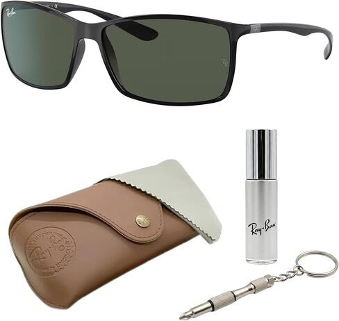 Ray-Ban RB4179 Liteforce Square Square Geasshes مع حزمة مجموعة النظارات الرسمية in Kuwait