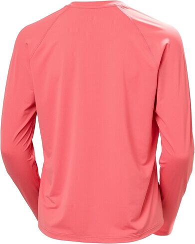 Helly-Hansen Shine Solen LS Crew - تي شيرت نسائي للأداء، حماية من الأشعة فوق البنفسجية، سريع الجفاف، قميص رياضي مسامي in Kuwait