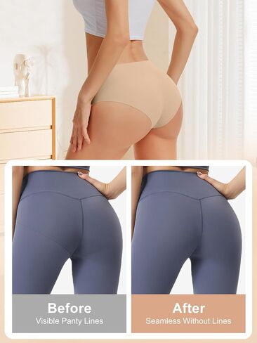 OVRUNS ملابس داخلية مقاومة لأصابع القدم من Cameltoe للنساء ملابس داخلية خافي العيوب بدون خياطة سراويل داخلية للتمرين in Kuwait