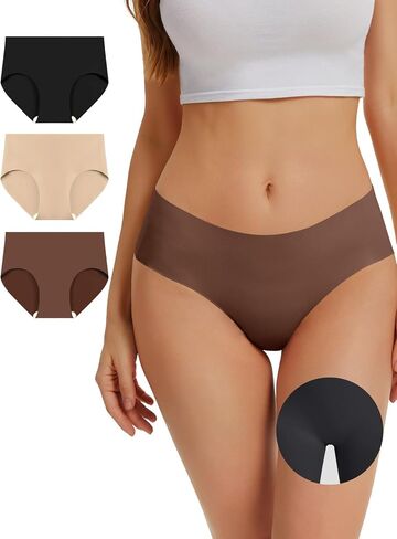 OVRUNS ملابس داخلية مقاومة لأصابع القدم من Cameltoe للنساء ملابس داخلية خافي العيوب بدون خياطة سراويل داخلية للتمرين in Kuwait