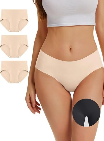 OVRUNS ملابس داخلية مقاومة لأصابع القدم من Cameltoe للنساء ملابس داخلية خافي العيوب بدون خياطة سراويل داخلية للتمرين in Kuwait