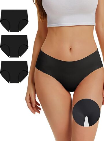 OVRUNS ملابس داخلية مقاومة لأصابع القدم من Cameltoe للنساء ملابس داخلية خافي العيوب بدون خياطة سراويل داخلية للتمرين in Kuwait