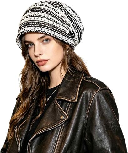 Women's Sparkly Lace Beanie Hat for Women, Lightweight Breathable Knit Skull Cap,Fashion Slouchy Beanie in Saudi Arabia