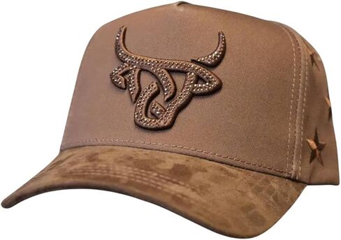 LOST CALF Unisex All Star Brown A-Frame Snapback Patch Cap Hat in Kuwait