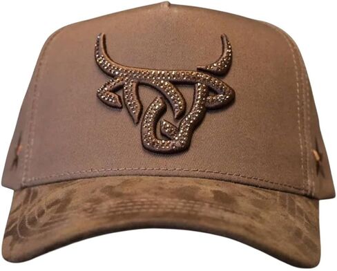 LOST CALF Unisex All Star Brown A-Frame Snapback Patch Cap Hat in Kuwait