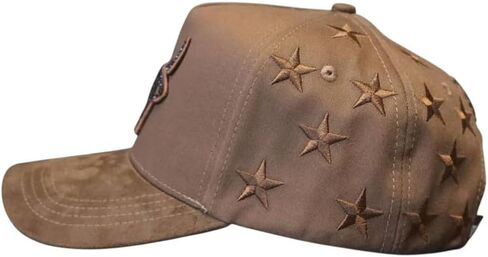 LOST CALF Unisex All Star Brown A-Frame Snapback Patch Cap Hat in Kuwait