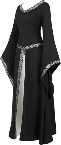 Zhitunemi Renaissance Costume Women Dresses: Fairy Costume for Women Medieval Dress Renfaire Outfit - Halloween Theme Parties in Saudi Arabia