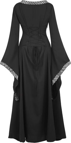Zhitunemi Renaissance Costume Women Dresses: Fairy Costume for Women Medieval Dress Renfaire Outfit - Halloween Theme Parties in Saudi Arabia