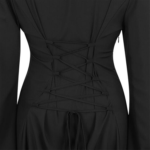 Zhitunemi Renaissance Costume Women Dresses: Fairy Costume for Women Medieval Dress Renfaire Outfit - Halloween Theme Parties in Saudi Arabia