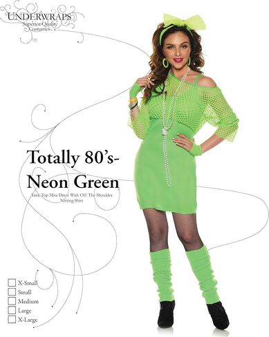 Totally 80'S Costume- Neon Green in Saudi Arabia