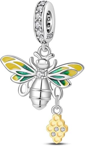 Gold Charms for Pandora Bracelets and Necklaces 925 Sterling Silver Bead charm for Women DIY Fashion Jewelry Gifts in Saudi Arabia