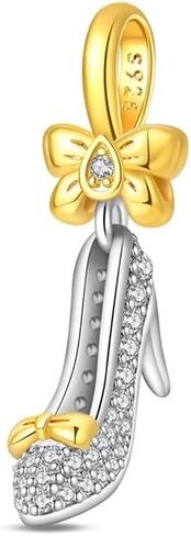 Gold Charms for Pandora Bracelets and Necklaces 925 Sterling Silver Bead charm for Women DIY Fashion Jewelry Gifts in Saudi Arabia