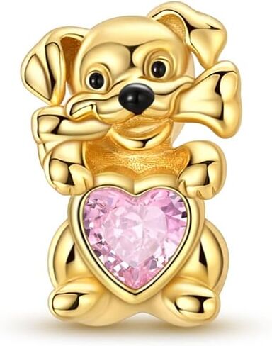 Gold Charms for Pandora Bracelets and Necklaces 925 Sterling Silver Bead charm for Women DIY Fashion Jewelry Gifts in Saudi Arabia
