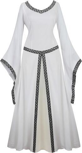 Zhitunemi Renaissance Costume Women Dresses: Fairy Costume for Women Medieval Dress Renfaire Outfit - Halloween Theme Parties in Saudi Arabia