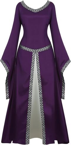 Zhitunemi Renaissance Costume Women Dresses: Fairy Costume for Women Medieval Dress Renfaire Outfit - Halloween Theme Parties in Saudi Arabia