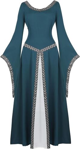 Zhitunemi Renaissance Costume Women Dresses: Fairy Costume for Women Medieval Dress Renfaire Outfit - Halloween Theme Parties in Saudi Arabia
