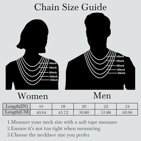 14K Gold Chain for Women Cuban Link Chain Chunky Necklaces for Women Men Trendy Luxury and Strong Cuban Chains for Mens Gold Chains Necklace 16,18,20,22,24 Inches (16in) in Saudi Arabia