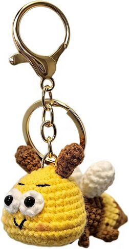 Crochet Animal Keychain, Cute Keychains for Women Girls Purse Backpacks Charms Gifts in Saudi Arabia