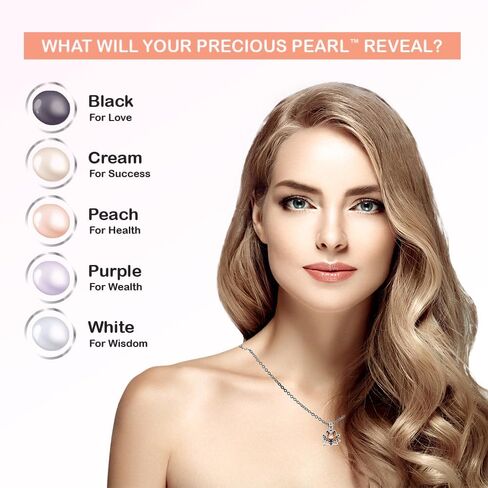 Precious Pearl My Inspirations Charmed Aroma Candle Scented, Soy Candles With Jewelry Inside, Comes with A Surprise Necklace Hidden, Perfect for Mother's Day, Birthdays,150G/5.3OZ (Love Bouquet) in Saudi Arabia