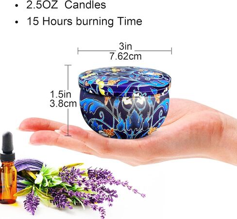 36 Pack Scented Candles Set for Home, Relaxing Stress Relief, Aromatherapy, Russian Patterns - Natural Soy Wax and Fragrance - Gifts for Women, Mom, Best Friend, Wife, Birthday in Saudi Arabia
