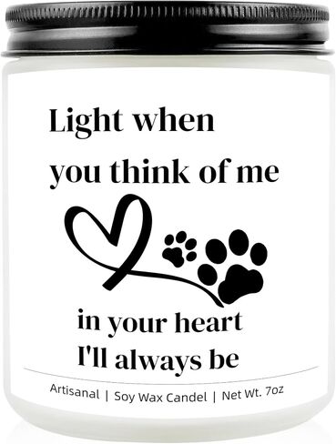 Dog Memorial Gifts for Loss of Dog, Pet Memorial Gifts for Dogs, Pet Soy Wax Candle, Bereavement Remembrance Grief Condolence Present for Pet Lovers Friend in Saudi Arabia