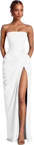 Mermaid Corset Prom Dresses 2026 Chiffon Bridesmaid Dresses for Women Pleated Formal Evening Dress with Slit in Kuwait