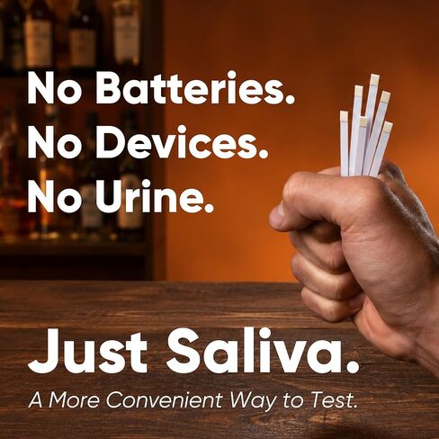 Prime Screen Saliva Alcohol Test Strip, High Accurate Home Test, Result in 2 Minutes - 25 Tests in Saudi Arabia