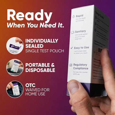 Prime Screen Saliva Alcohol Test Strip, High Accurate Home Test, Result in 2 Minutes - 25 Tests in Saudi Arabia