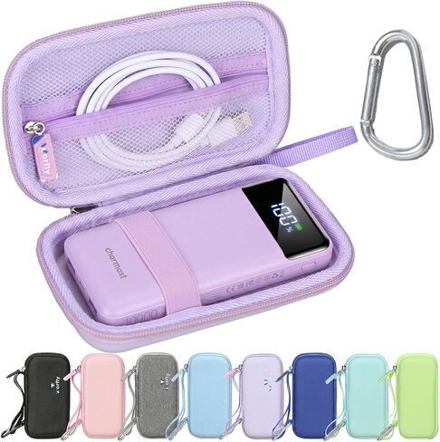 Hard Travel Case for SABANI for LOVELEDI for IAPOS for Pxwaxpy for OHOVIV for FOCHEW Portable Charger Power Bank, Storage Holder for Fast Charging Battery Protective Case (Black) in Saudi Arabia