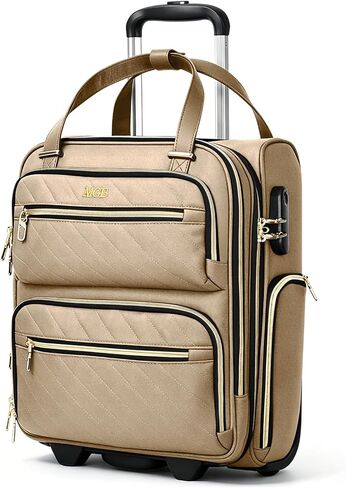 16 Inch Underseat Carry on Luggage with Wheels, Small Lightweight Rolling bag with TSA Lock Overnight Weekender Roller luggage,Personal Item Bag with wheels for Women Travel Business Work, Pink in Saudi Arabia