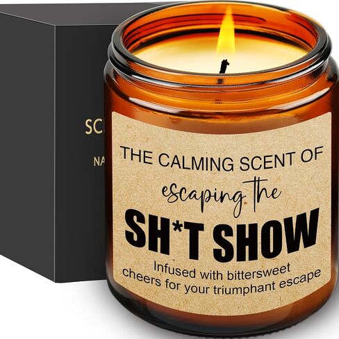 Scented Candles - Farewell Gifts for Coworkers, Boss, Work Bestie, Moving Away Gift for Friends, Funny Retirement Gift for Women, Men - Coworker Leaving Gifts, New Beginnings Goodbye Presents in Saudi Arabia