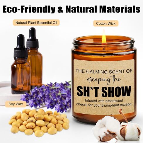 Scented Candles - Farewell Gifts for Coworkers, Boss, Work Bestie, Moving Away Gift for Friends, Funny Retirement Gift for Women, Men - Coworker Leaving Gifts, New Beginnings Goodbye Presents in Saudi Arabia