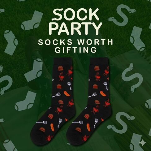 Funny Grilling Socks For Men, Great Grilling Gift Barbeque Guys, One Size in Saudi Arabia