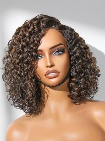 LUVME HAIR 12'' Grey Salt & Pepper Bob Wig Blunt Cut Bob Wig Pre Cut Glueless Wigs Glueless Lace Front 12 Inches Bob, Pre Cut Plucked Hd Lace Short Wig Ready To Go Natural Color Straight Side Part in Kuwait