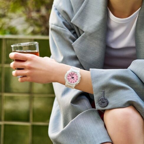 G-Shock GMAP2100SR-7A مستقطبة لترسيب البخار، مينا وردي للسيدات، Ana-Digi in Kuwait
